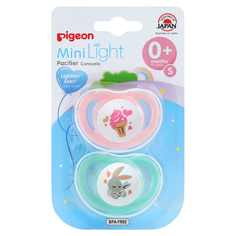 Pigeon Minilight Pacifier Small 2 Pack