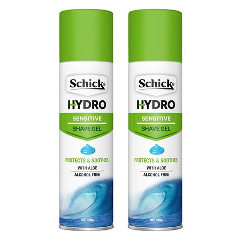 Schick Hydro Skin Sensitive Shave Gel 198g x 6 Bundle of 2