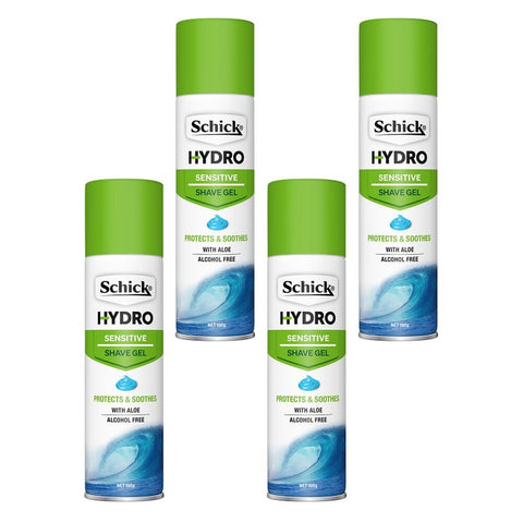 Schick Hydro Skin Sensitive Shave Gel 198g x 6 Bundle of 4