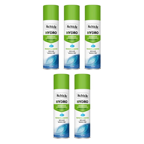 Schick Hydro Skin Sensitive Shave Gel 198g x 6 Bundle of 5