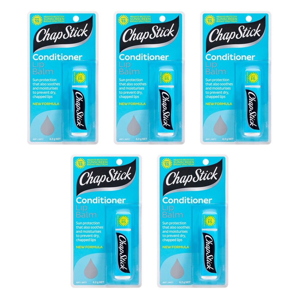 Chapstick Conditioner Lip Balm SPF15 4.2g Pack of 5