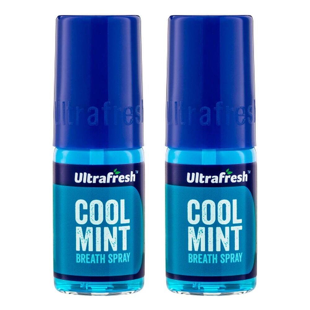 Ultrafresh Coolmint Breath Spray 12mL Pack of 2