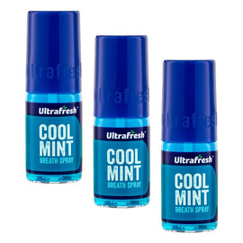Ultrafresh Coolmint Breath Spray 12mL Pack of 3