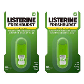 Listerine Freshburst PocketMist Oral Care Spray 7.7mL Pack of 2