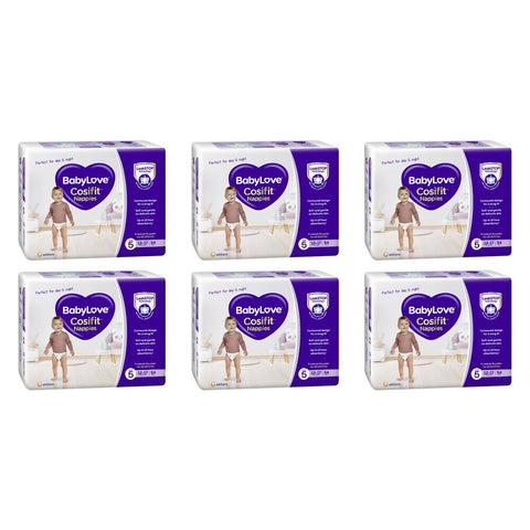 Baby Love Cosifit Jumbo Nappies Walker Size 5 54 Pack x 3 Bundle of 6