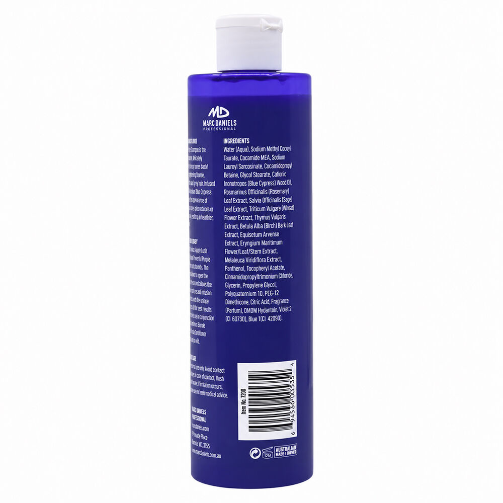 Marc Daniels Powerful Purple Luminous Blonde Shampoo 300ml x2 Tone and Shine