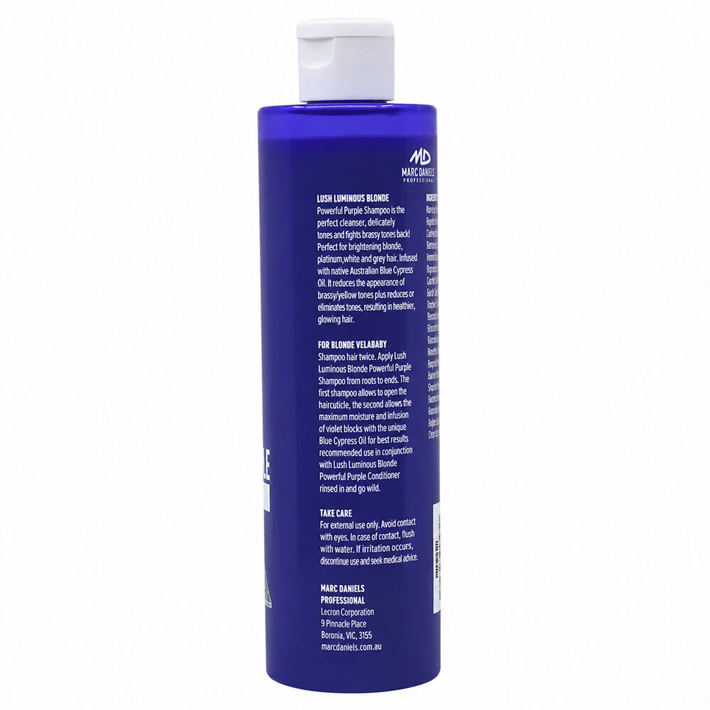 Marc Daniels Powerful Purple Lush Luminous Blonde Shampoo 300ml