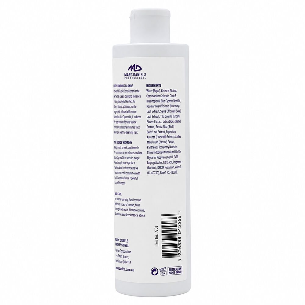 Marc Daniels Purple Lush Luminous Blonde Conditioner 300ml x2