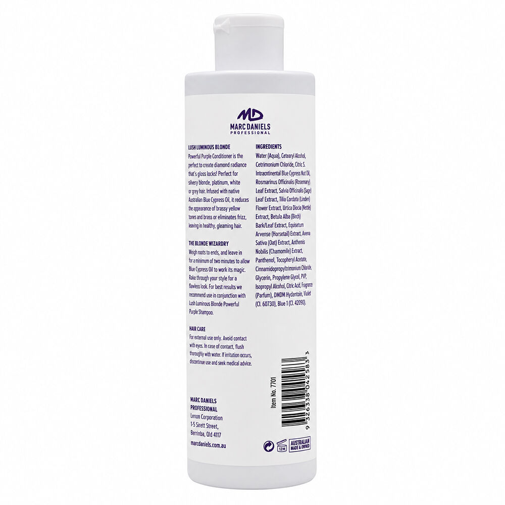 Marc Daniels Purple Lush Luminous Blonde Conditioner 300ml x2