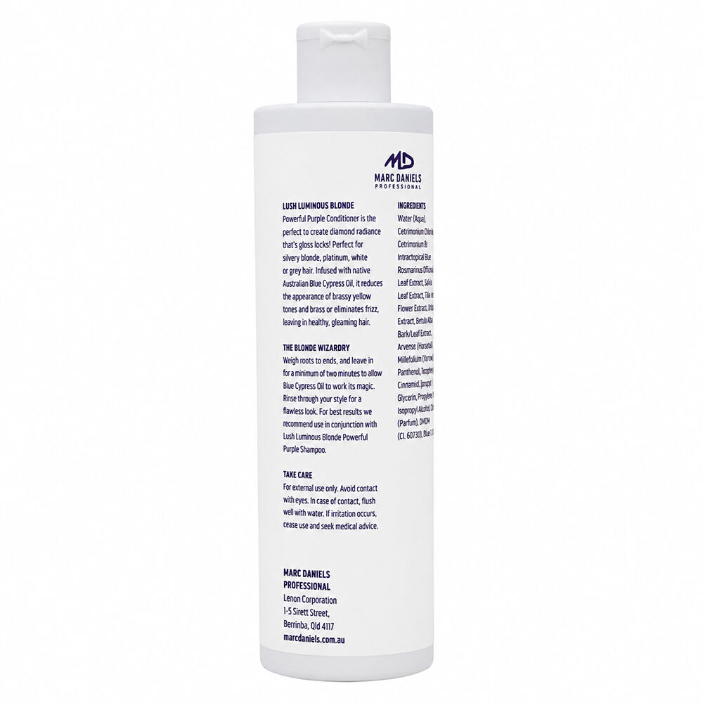 Marc Daniels Powerful Purple Lush Luminous Blonde Conditioner 300ml