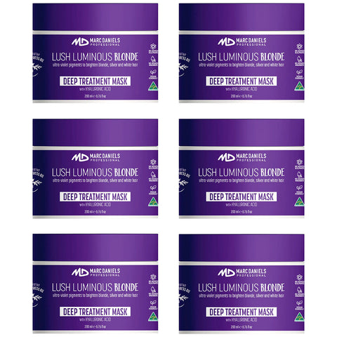 Marc Daniels Blonde Hair Treatment Mask 200g 6 Pack with UV Pigments