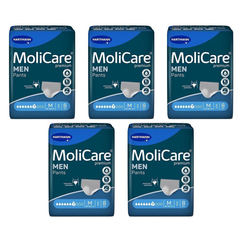 MoliCare Premium Men Pants 7 Drops Size M 8 Pack x 4 Bundle of 5