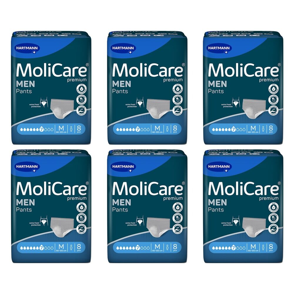 MoliCare Premium Men Pants 7 Drops Size M 8 Pack x 4 Bundle of 6