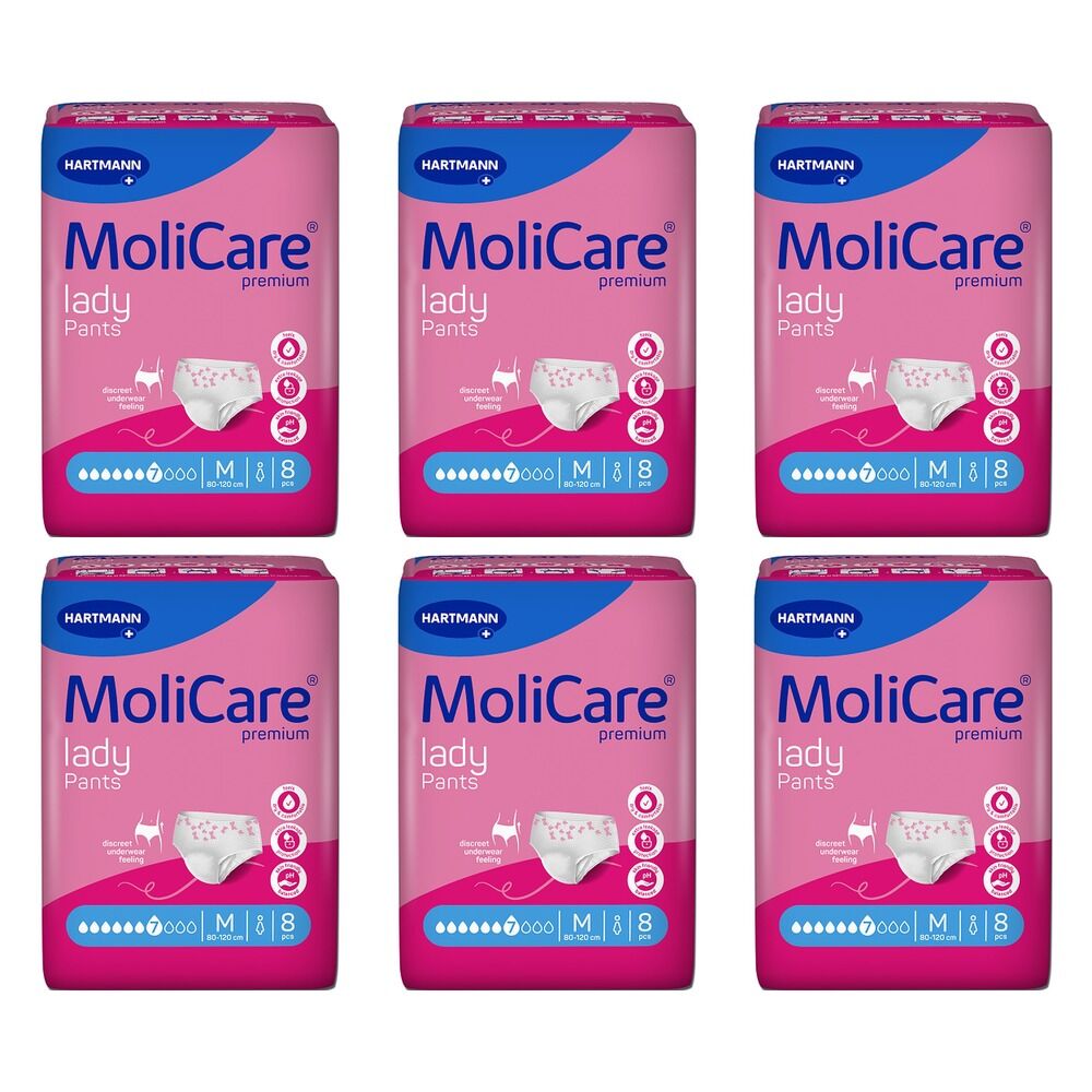 MoliCare Premium Lady Pants 7 Drops Size M 8 Pack x 4 Bundle of 6