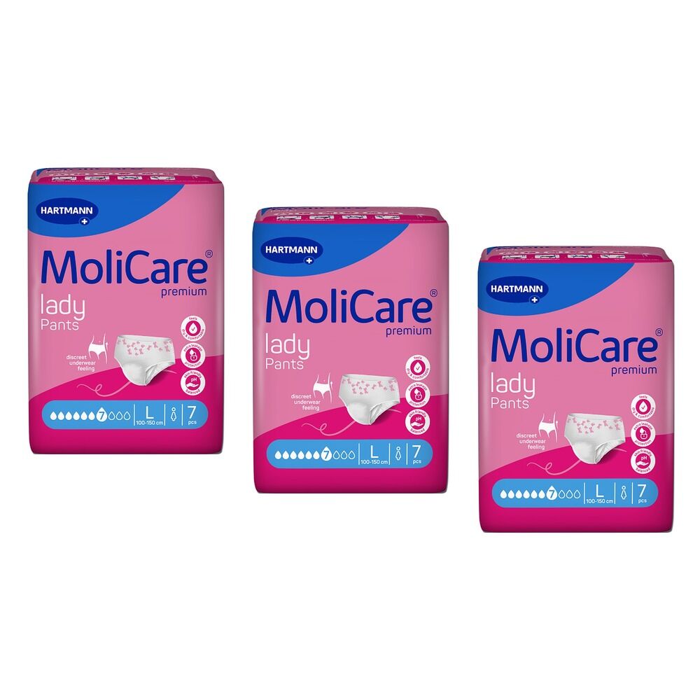 MoliCare Premium Lady Pants 7 Pack x 4 Bundle of 3