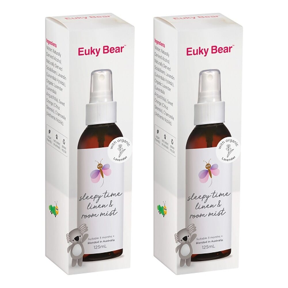 Euky Bear Sleep Time Linen & Room Mist 125mL Pack of 2