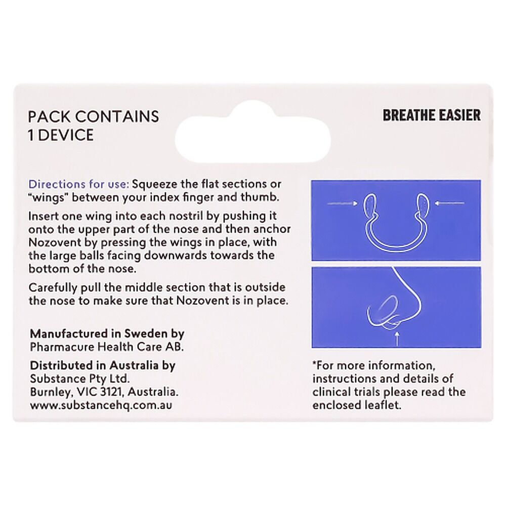 BioRevive Nozovent Snoring Prevention Device Medium