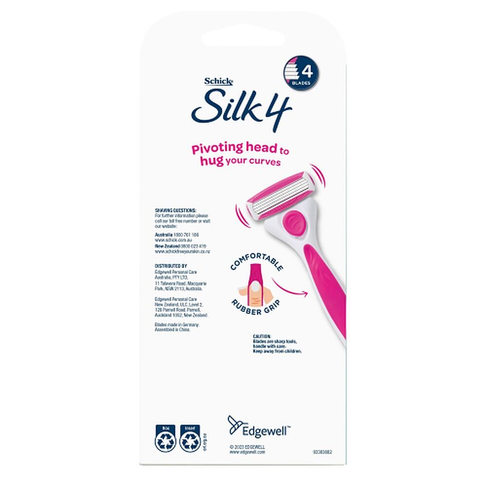 Schick Silk 4 Razor Kit +2