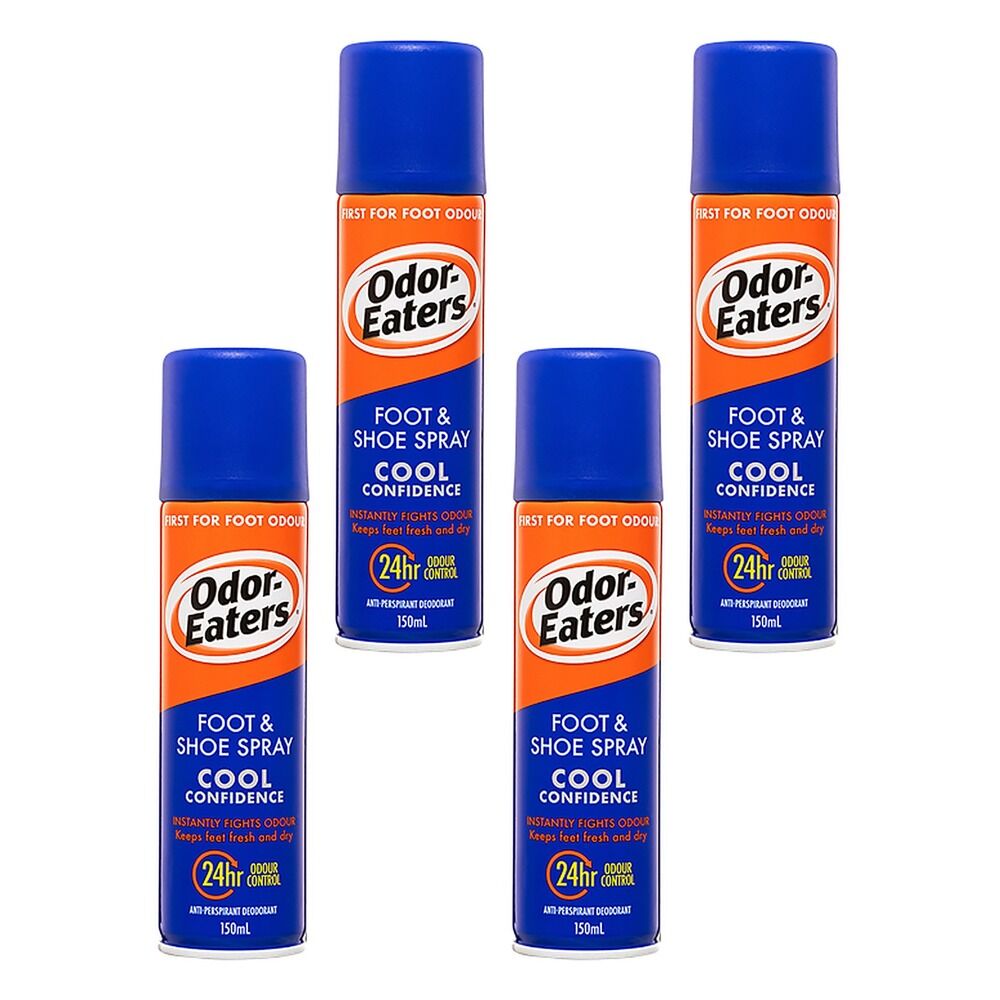Odor-Eaters Foot & Shoe Spray Sport 150mL Pack of 4
