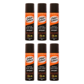 Odor-Eaters Sports Foot & Shoe Spray 150mL Pack of 6
