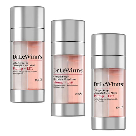 Dr. LeWinn's Ultra R4 Collagen Surge Overnight Sleep Mask 30mL Pack of 3