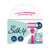 Schick Silk 4 Refill Cartridges 4 Pack