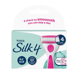 Schick Silk 4 Refill Cartridges 4 Pack