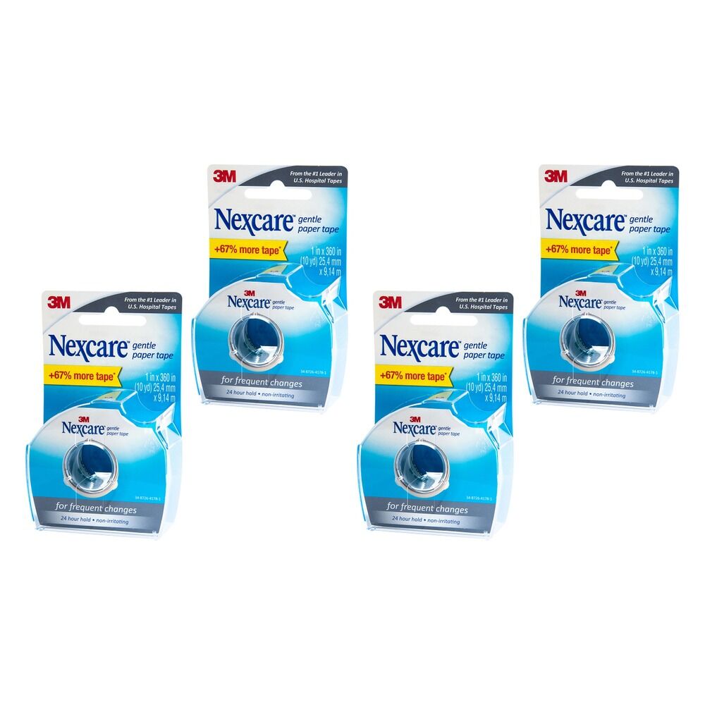 Nexcare Gentle Paper Tape 25mm x 9.1m Pack of 4