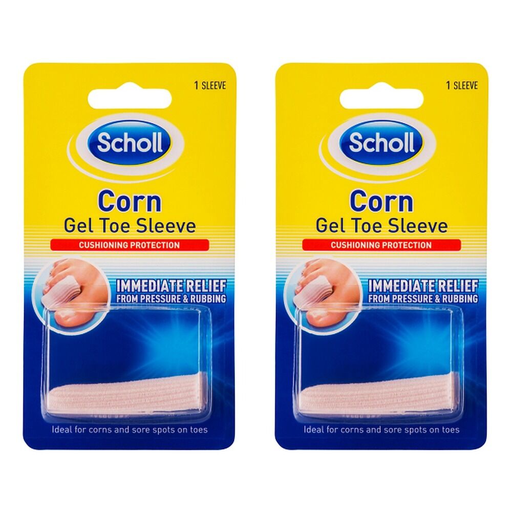 Scholl Corn Gel Toe Sleeve Pack of 2