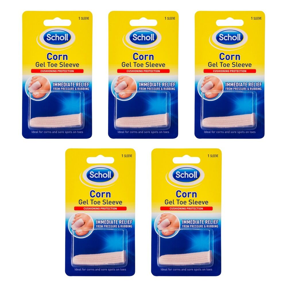 Scholl Corn Gel Toe Sleeve Pack of 5