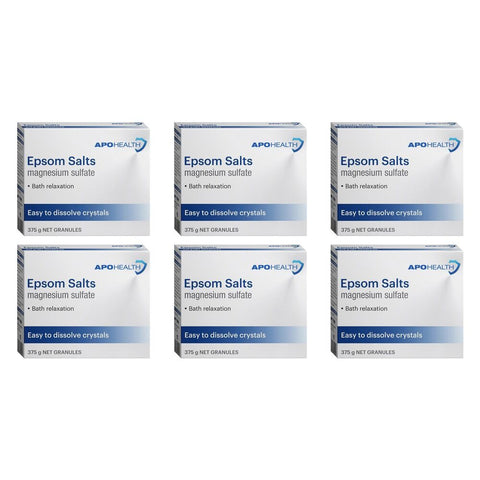 Apo Health Epsom Salts 375g Pack of 6