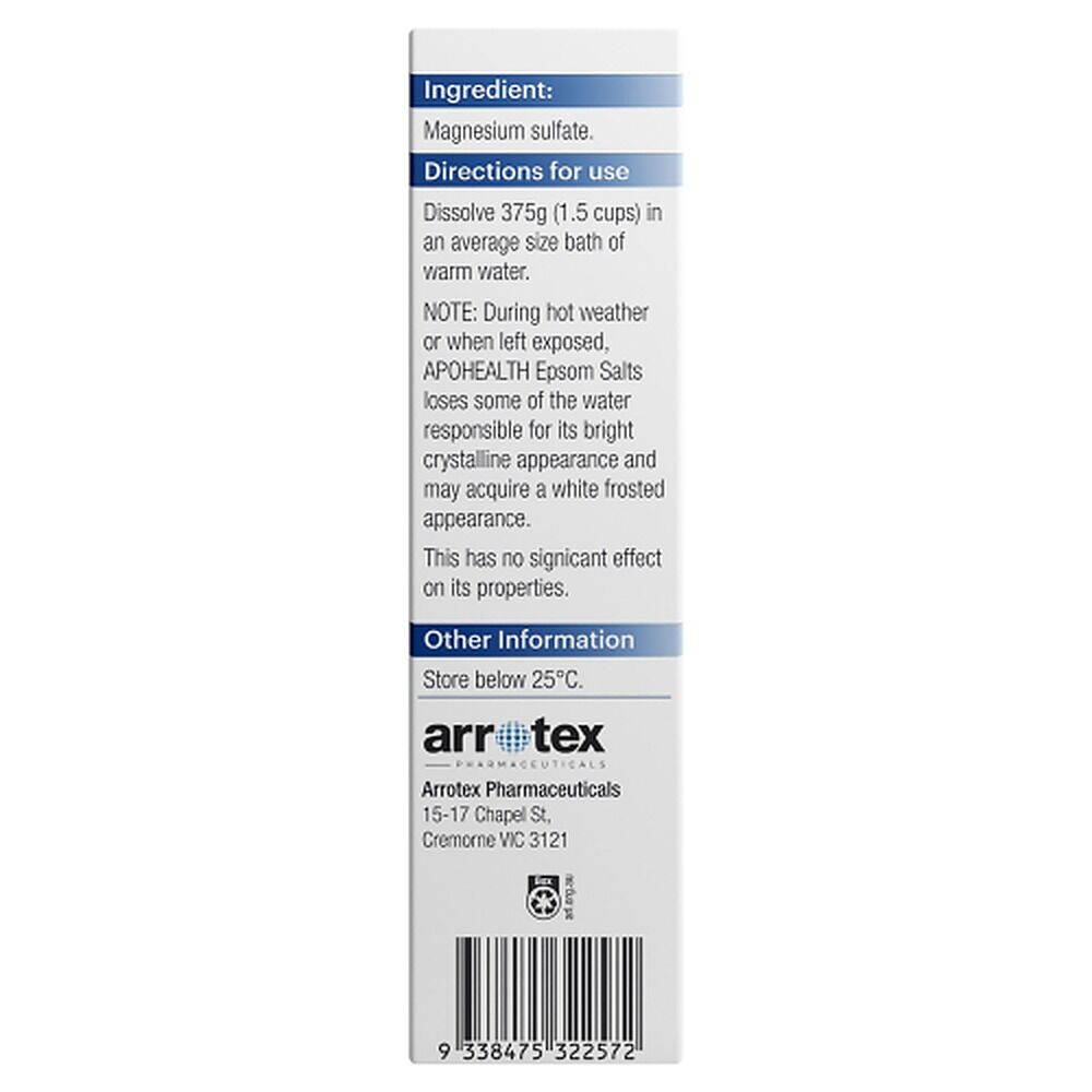 Apo Health Epsom Salts 375g