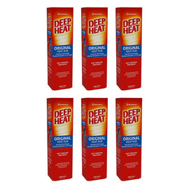 Deep Heat Original Heat Rub 140g Pack of 6