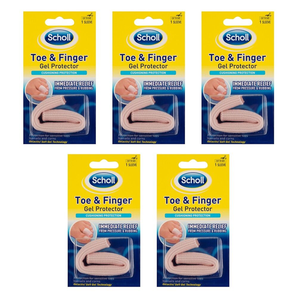 Scholl Toe & Finger Gel Protector Pack of 5