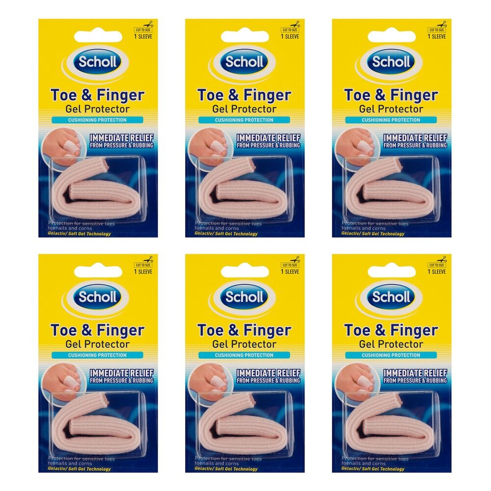 Scholl Toe & Finger Gel Protector Pack of 6