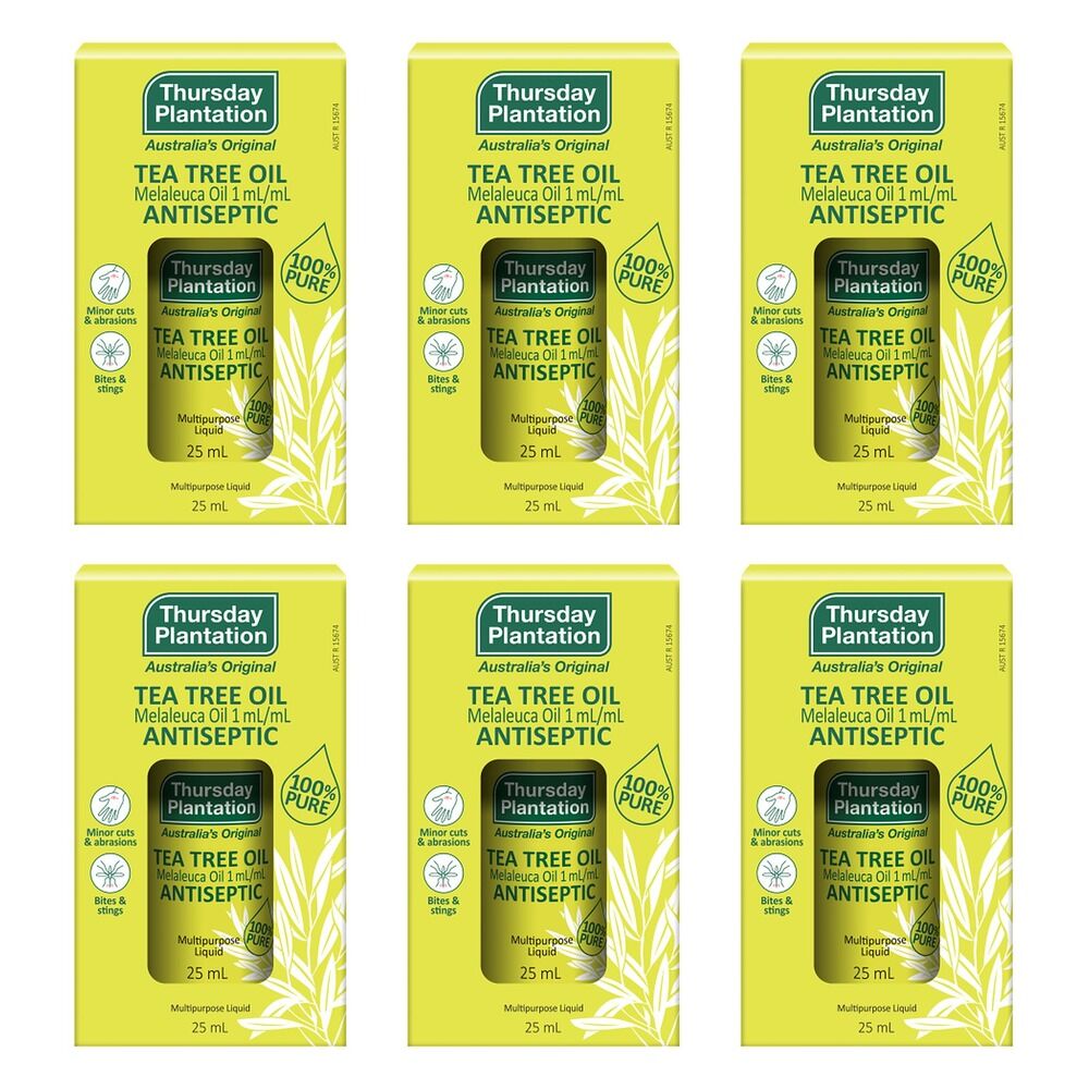 Thursday Plantation Tea Tree Oil Antiseptic 25mL Pack of 6