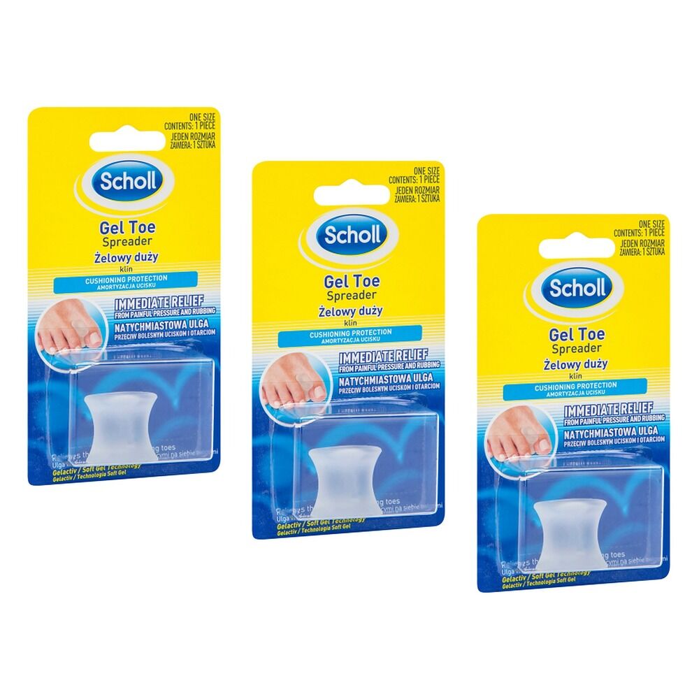 Scholl Gel Toe Spreader Pack of 3