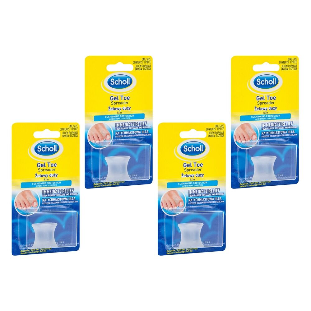 Scholl Gel Toe Spreader Pack of 4