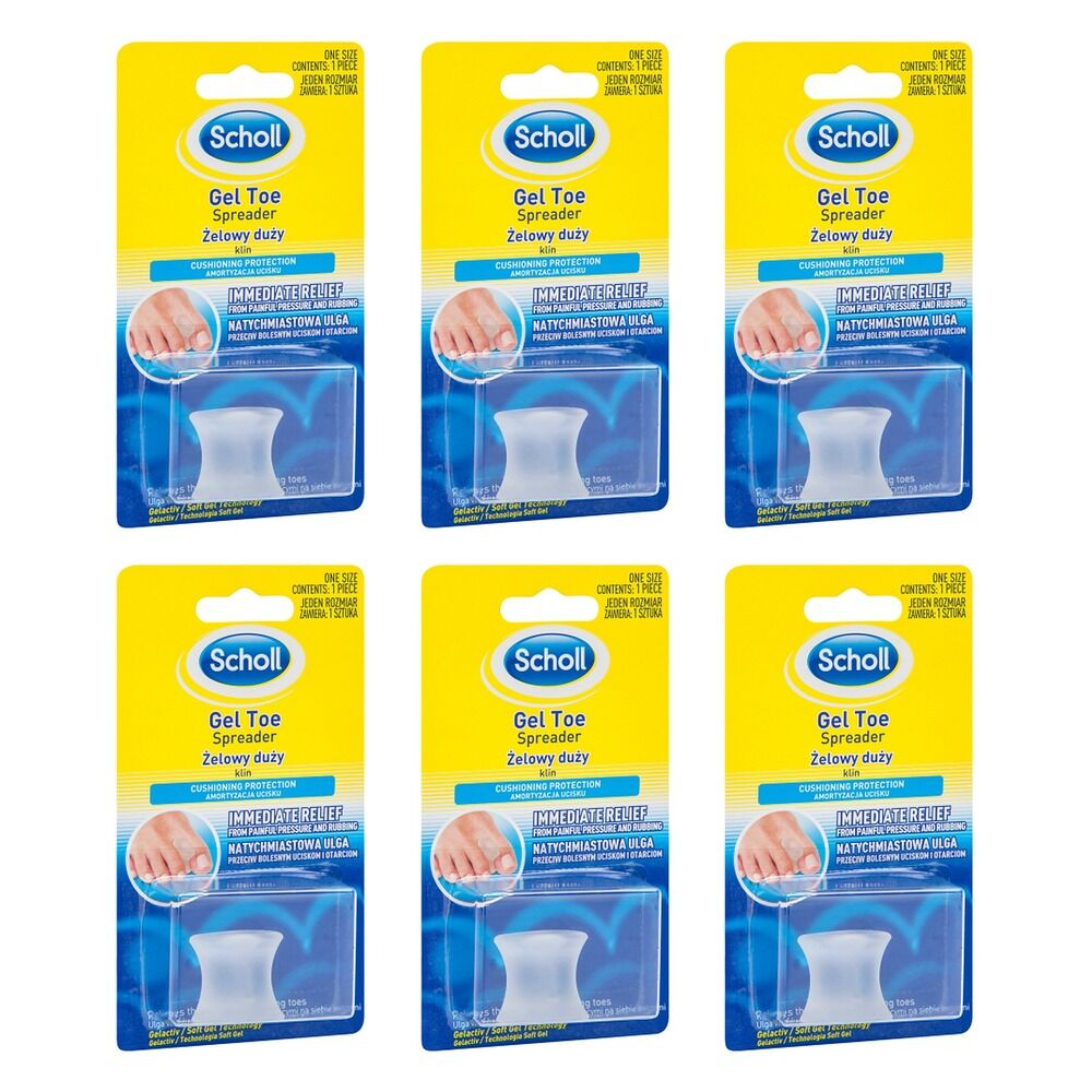 Scholl Gel Toe Spreader Pack of 6