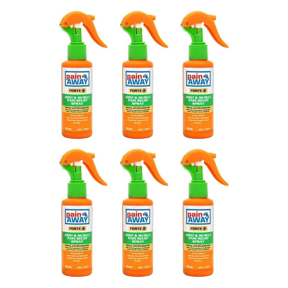 Pain Away Forte+ Joint & Muscle Pain Relief Spray 100mL Pack of 6