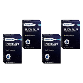 Chemists' Own Epsom Salts 1kg Pack of 4