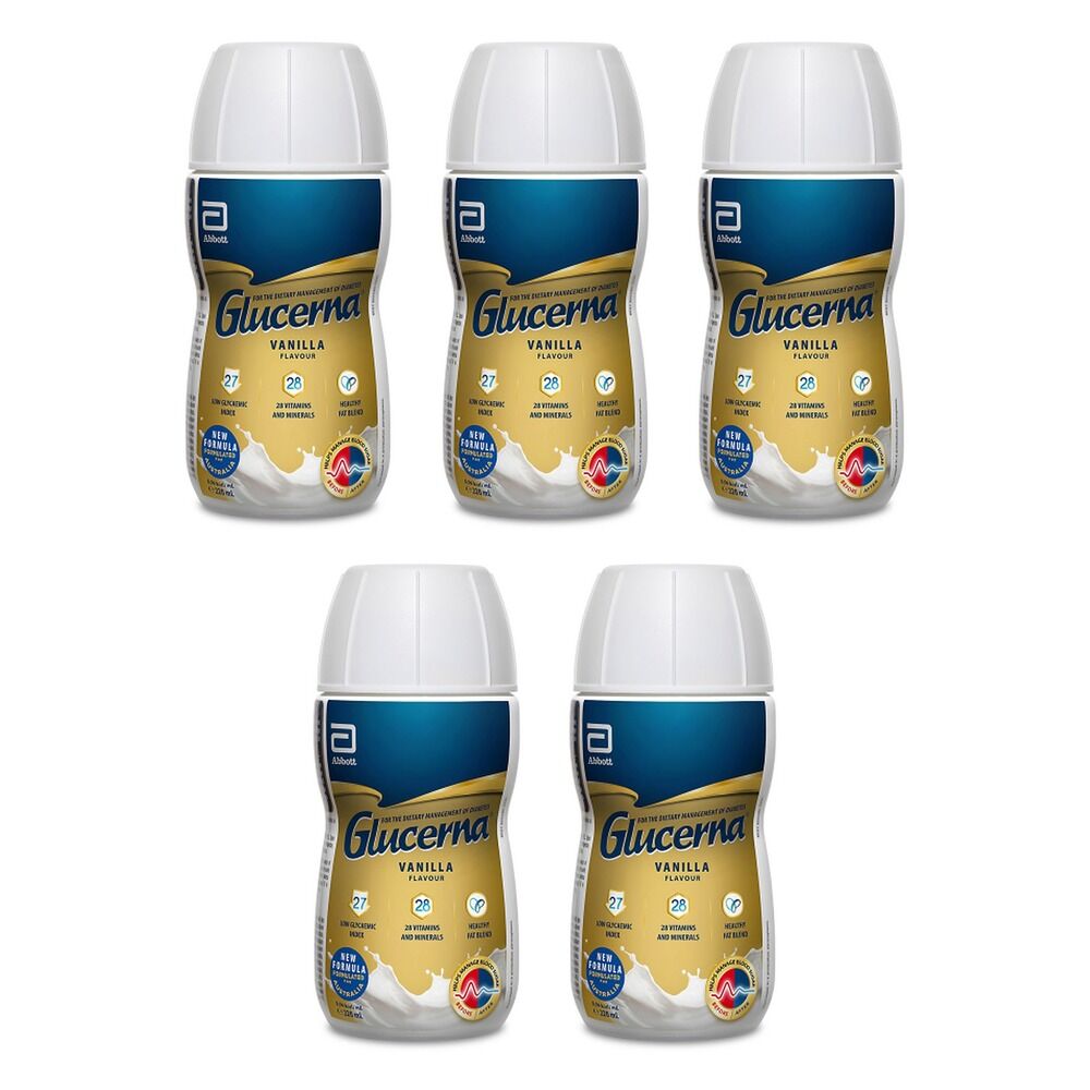 Glucerna Vanilla Nutrition Drink 220mL Pack of 5