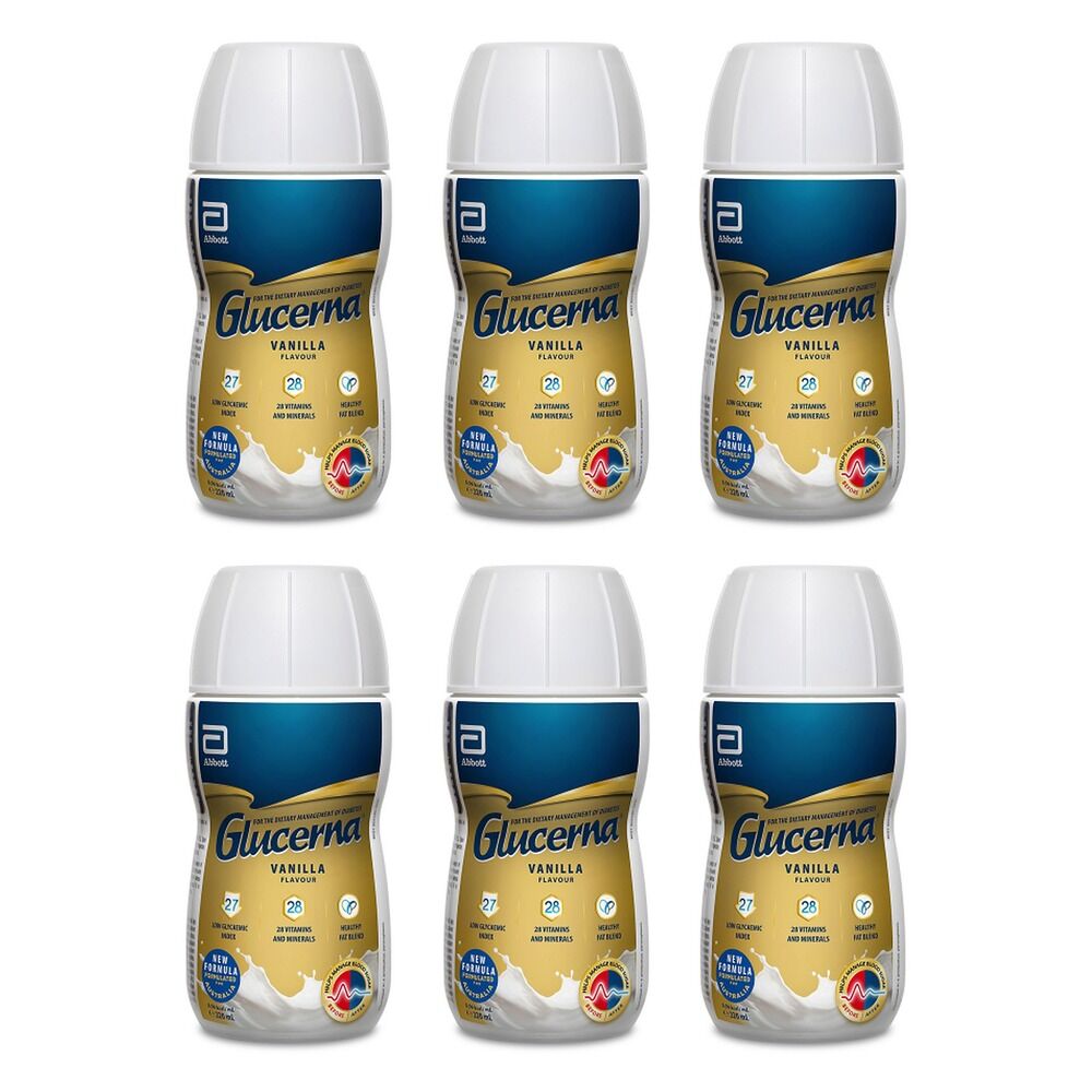 Glucerna Vanilla Nutrition Drink 220mL Pack of 6