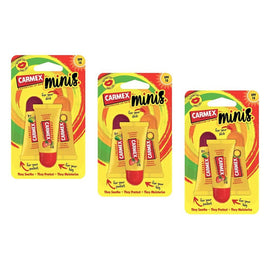 Carmex Minis Lip Balm Tubes SPF 15 3 x 5g Pack of 3