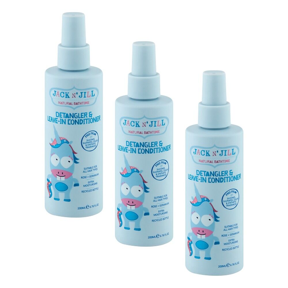 Jack N' Jill Leave-in Detangler Conditioner Blue 200mL Pack of 3