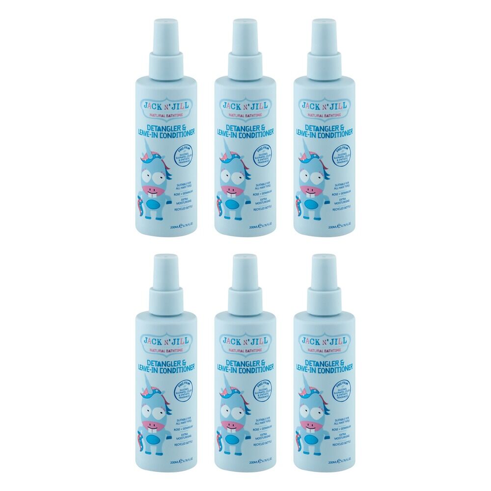 Jack N' Jill Leave-in Detangler Conditioner Blue 200mL Pack of 6
