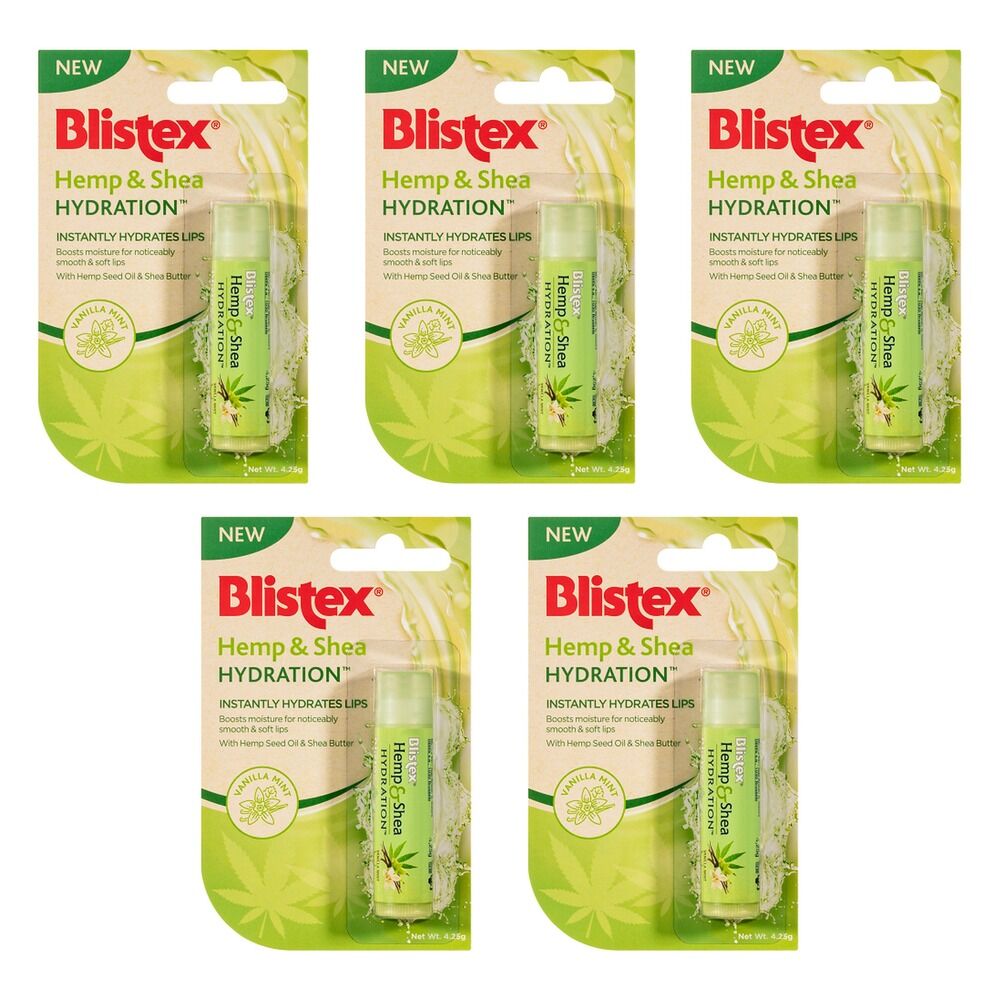 Blistex Hemp & Shea Hydration 4.25g Pack of 5