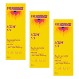 Perskindol Active Gel Muscle & Joint Pain Relief 100mL Pack of 3