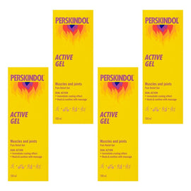 Perskindol Active Gel Muscle & Joint Pain Relief 100mL Pack of 4