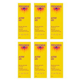 Perskindol Active Gel Muscle & Joint Pain Relief 100mL Pack of 6